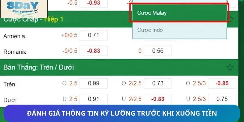 Thu thập và đánh giá thật kỹ thông tin hai đối trước giờ bóng lăn