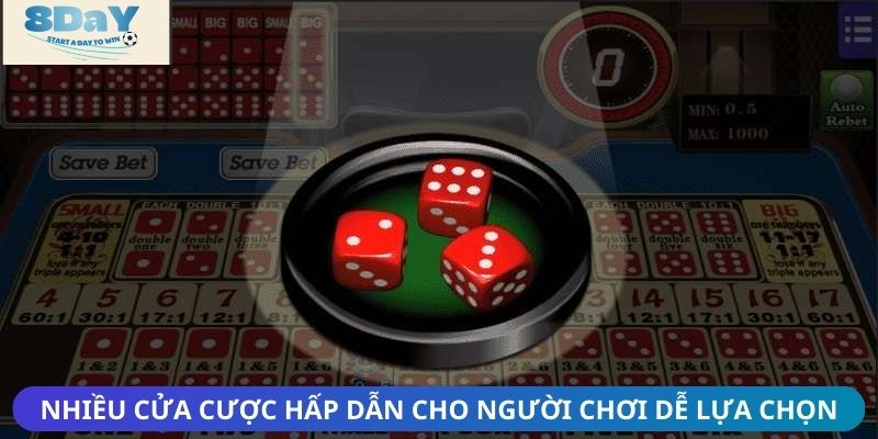 Nhiều cửa cược hấp dẫn cho người chơi dễ dàng lựa chọn