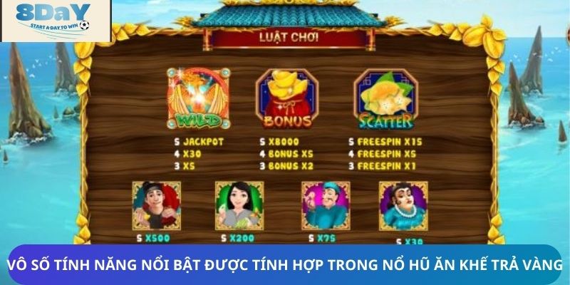 Vô số tính năng nổi bật được tính hợp trong nổ hũ ăn khế trả vàng